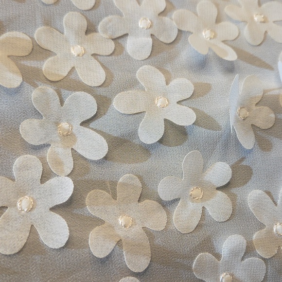 Nwt 1X Adrianna Papell White Floral Blouse - Picture 6 of 14